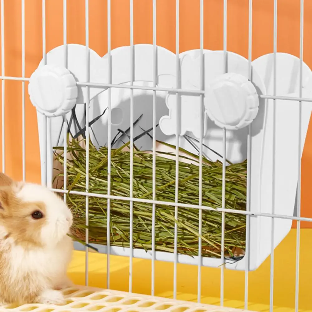 Rabbit Grass Feeder Detachable High Stability Easy to Refill Guinea Pig Rabbit Feeder Grass Frame Rack Container Pet Supplies