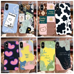 For Apple iPhone X XR XS Max Case Stylish Art Painted Cover Soft TPU Fundas Phone Case For iPhone XR iPhoneX XS Max Cover Bumper