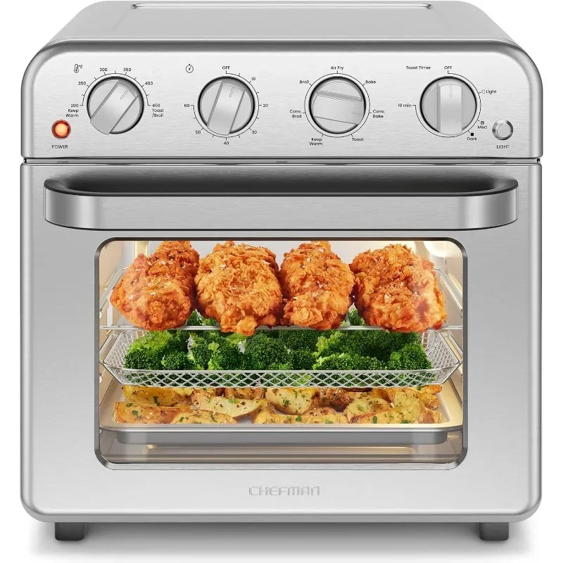 Air Fryer Toaster Oven Combo, 7-in-1, Convection Oven Countertop Extra Large 19 Quart Oven Air Fryer