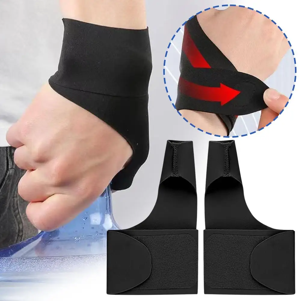 1PC Thumb Sleeves Wrist Support Breathable Elastic Wristband Wrist Gym Sleeve Training Thumb Brace Compression Wrap Fitness T7K0