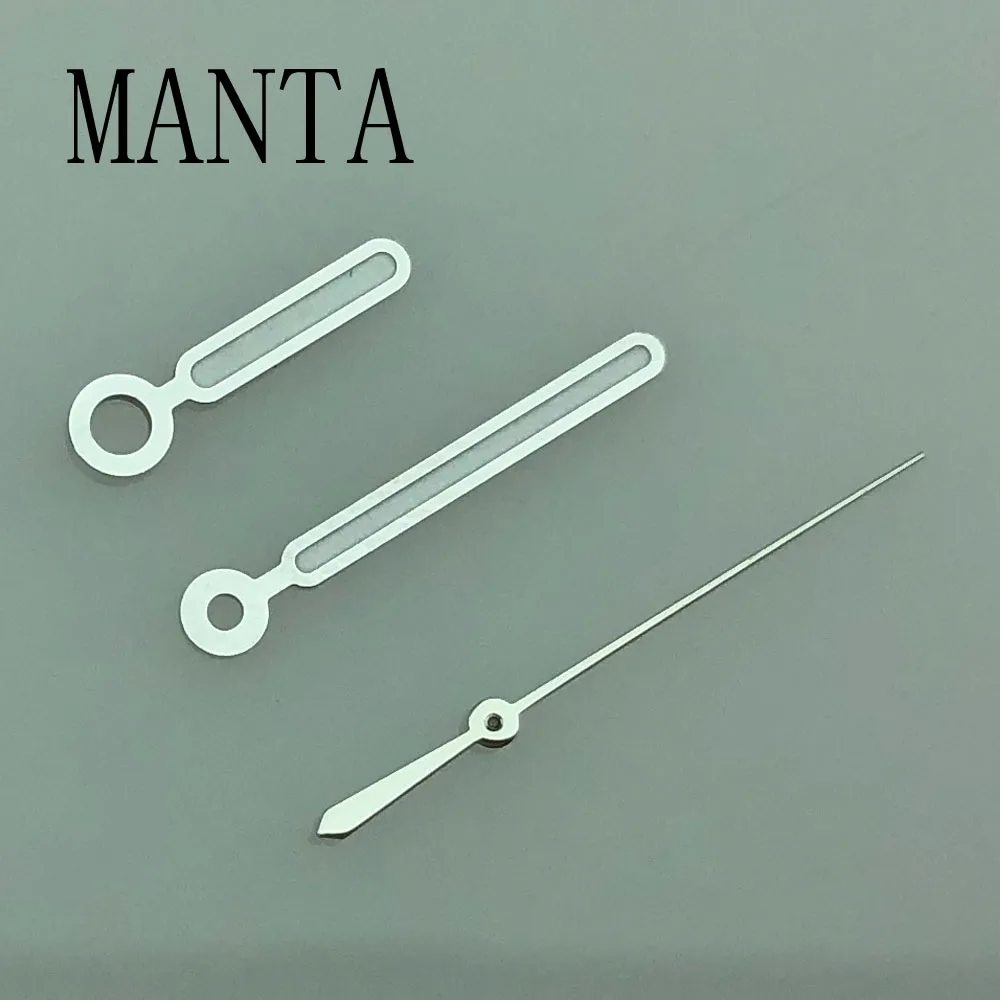 MANTA Silberne Uhrzeiger passen NH35/NH36 Miyota8205/8215/821A Mingzhu2813/3804 ST1612 Uhrwerk