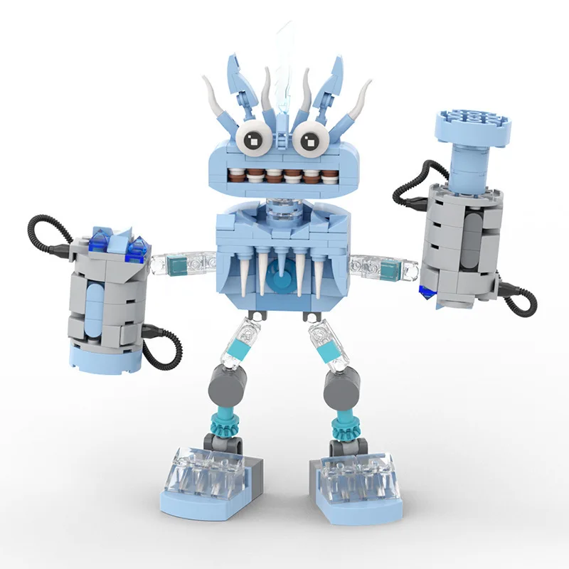 

Game Series Water Monster Model Building Blocks Sets Cartoon Assembled Music Robot Collectible MOC Bricks DIY Toys Holiday Gifts