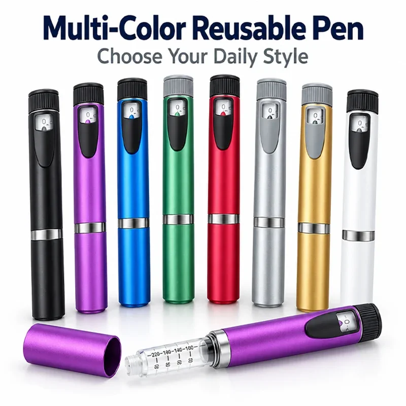 Labor‑Saving Peptide Injection Pen Adjustable V2 Magic Pen Precise Dosing Reusable Insulin Injector Pen Fit 3ml Cartridge