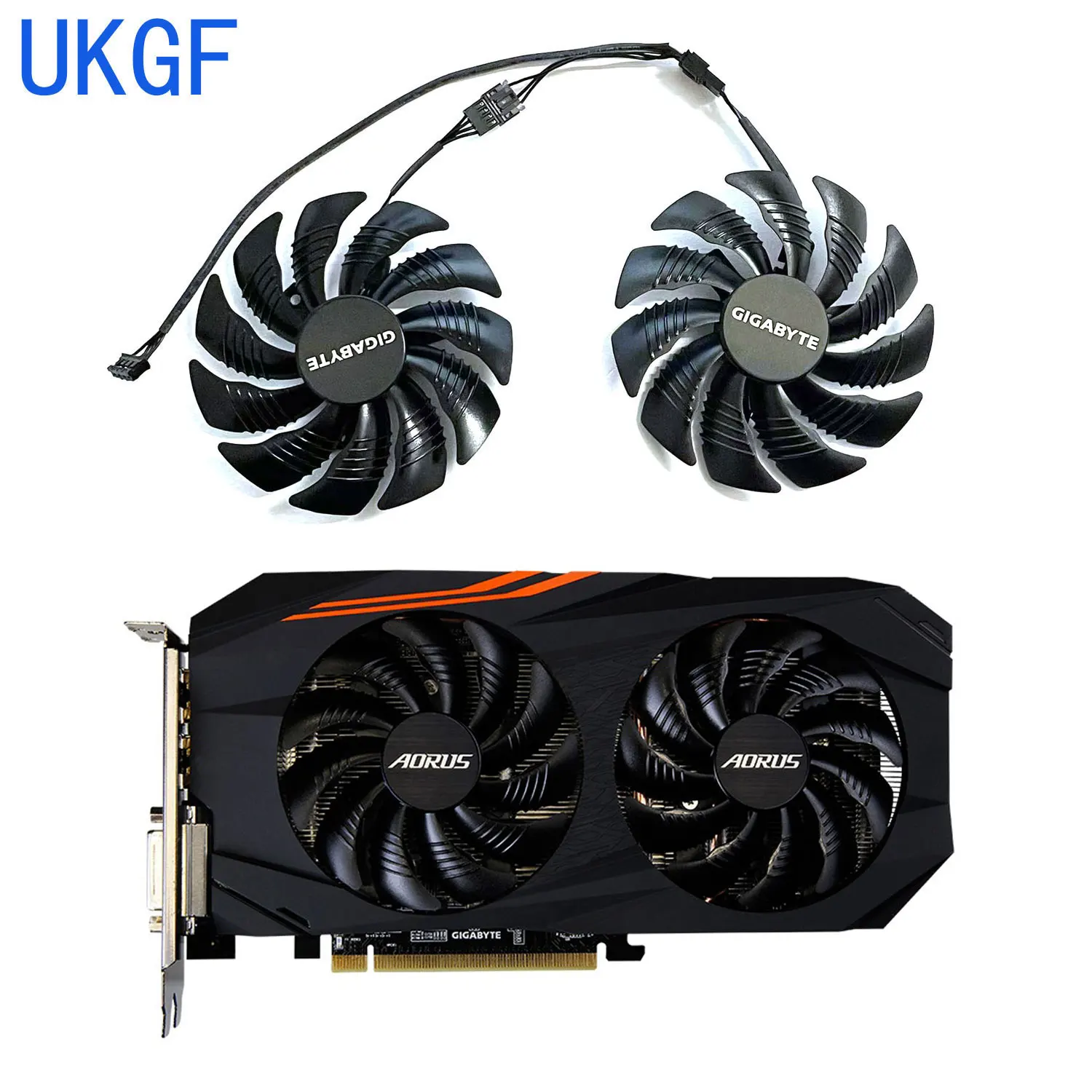 PLD09210S12H T 129215 Wentylator chłodnicy GPU SU 88mm odpowiedni dla REDEON AORUS RX 480 470 580 570 GIGABYTE RX570 RX580 AORUS