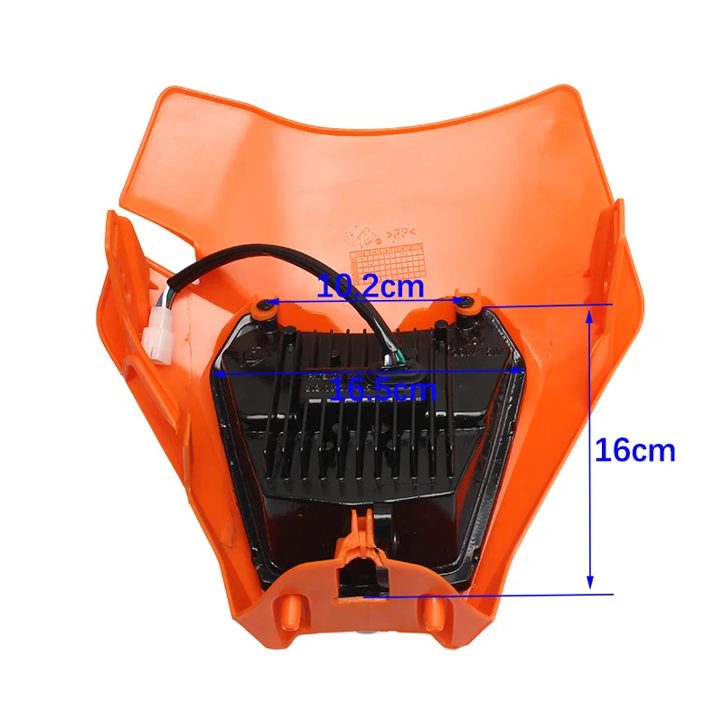 For KTM EXC Headlight Plate LED Motorcycle Parts SX FXC XCW XCF XCFW 250 300 450 Head Light Fairing Enduro Motocross Accessories