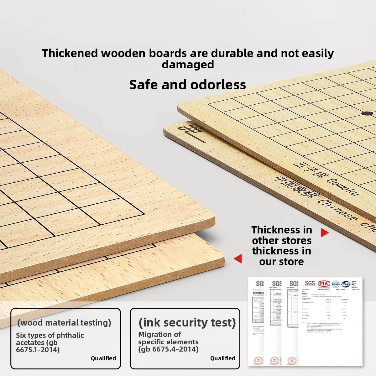 Cross-border Multi-in-1 Board Game Set | Flight Chess Gomoku Chinese Checkers | Safe Educational for Primary Students Kids