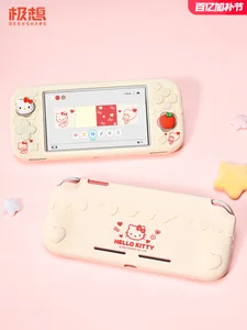 Casing Pelindung Silikon Nintendo Switch Lite Baru Hello Kitty Kuromi Cinnamoroll Desain Anime Cangkang Lunak Set Lengkap Hadiah Untuk G 6 casing nintendo switch kuromi penjualan terbaik - №