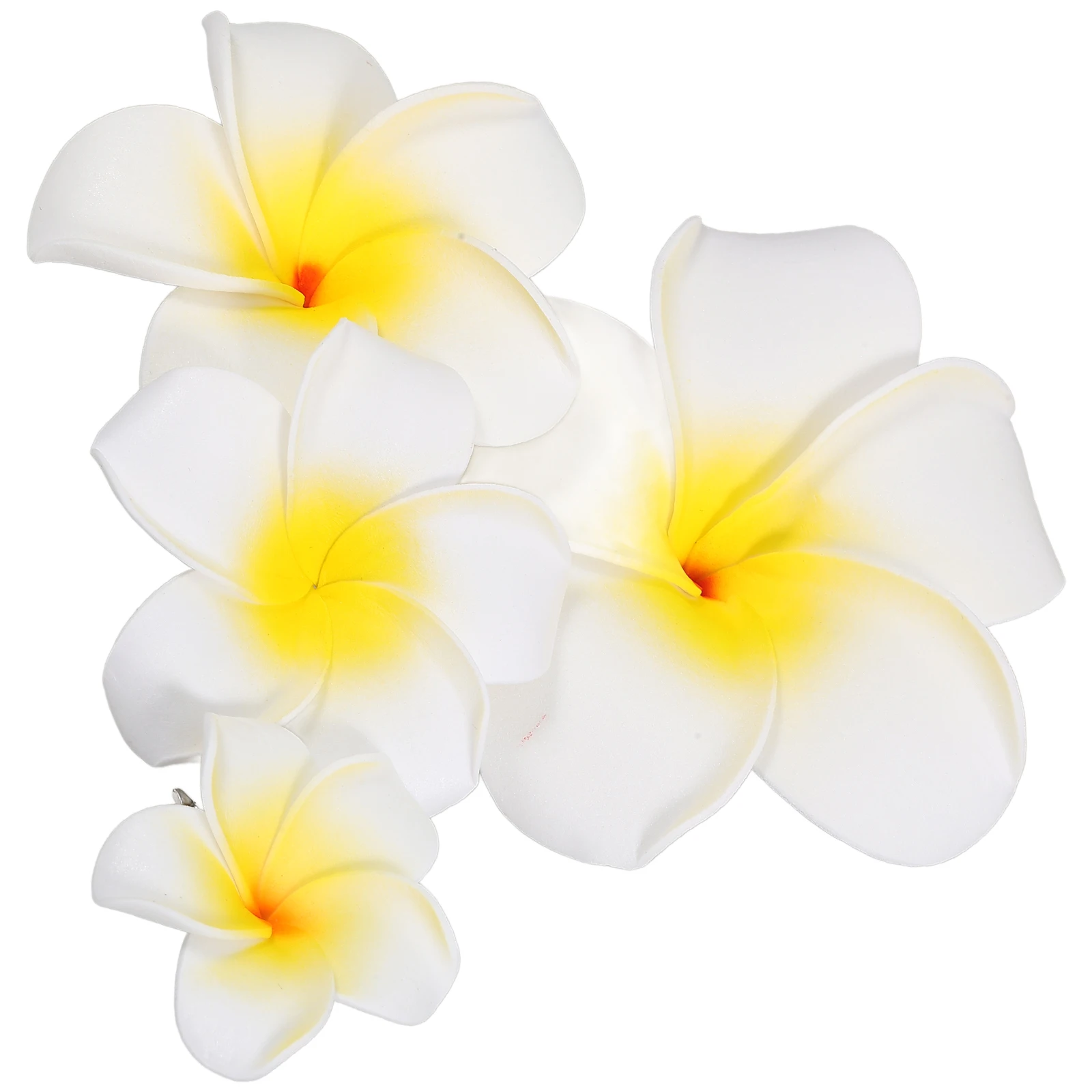 

4 шт., заколка для волос с тропическим цветком, заколка для волос Plumeria, аксессуар для девочек и женщин, вечерние, свадебные, пляжные украшения