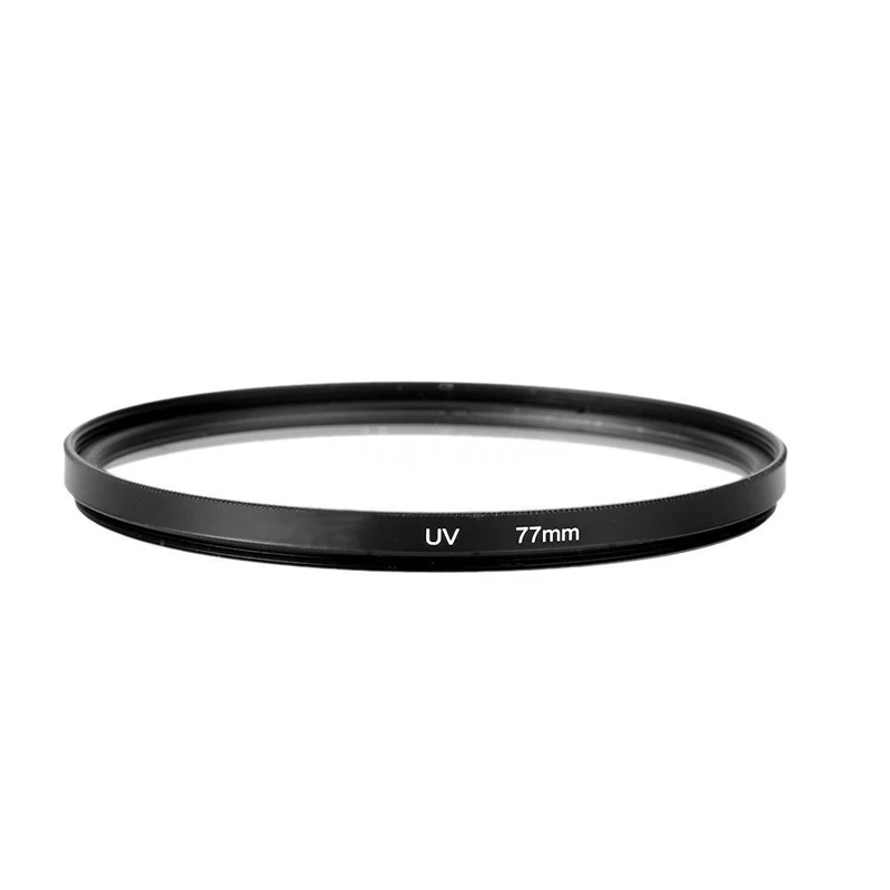 Lente de filtro ultravioleta UV de 77 mm para cámara Canon Nikon DSLR