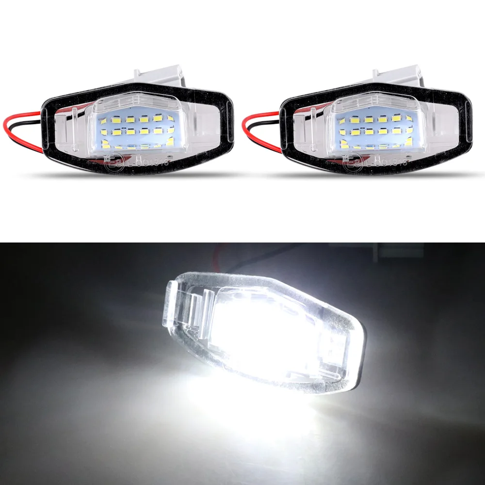 Accessoires de voiture, feux de plaque planificateur à 18 LED pour Honda Accord 2008-2017, lampes étanches blanches super brillantes, installation facile