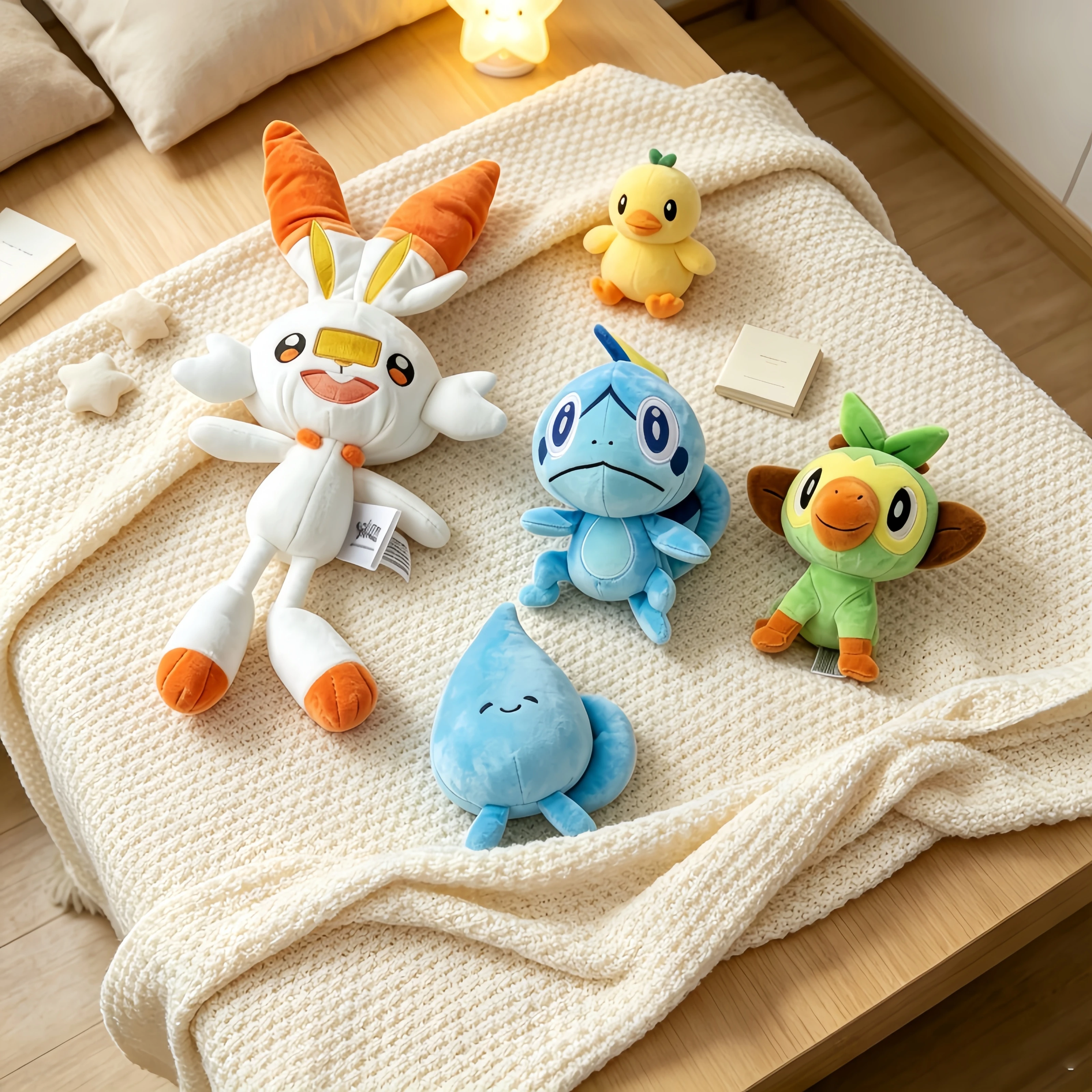 Pokémon Plüschtiere Scorbunny Sobble Grookey Pokémon Schwert & Schild Stoffpuppe Kawaii Anime Spielzeug Hobbys Geburtstagsgeschenke