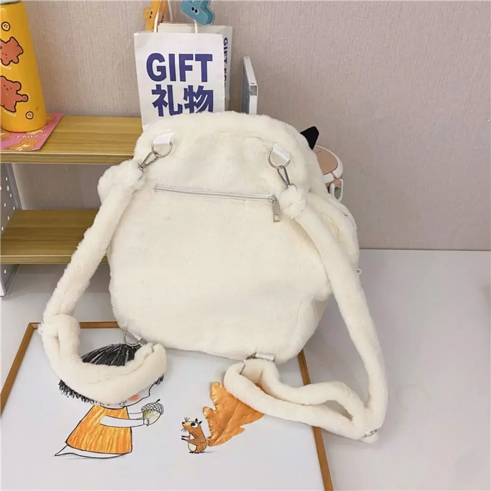 Japanese Style Cat Paw Backpack Soft Doll Preppy Style Sweet Students Bags Plush Toy JK Lolita Cartoon Schoolbags Outdoor