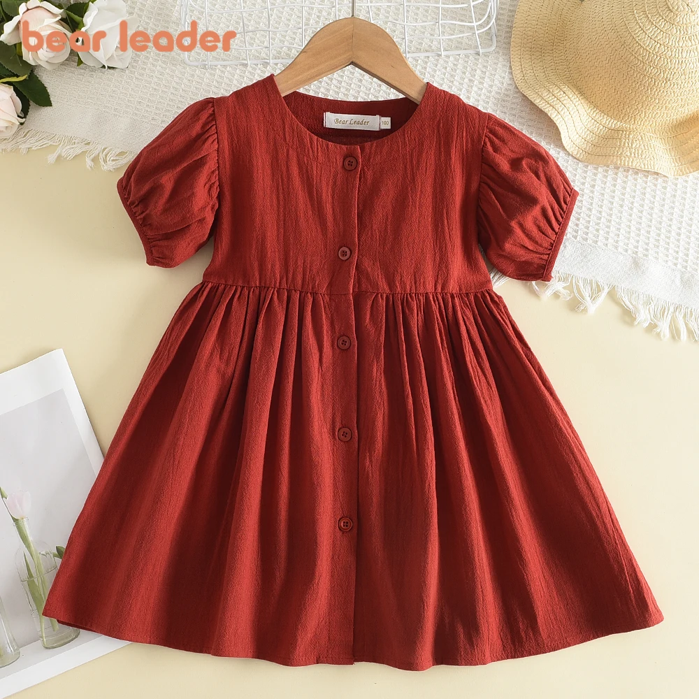 Bear Leader Girl Casual Dress 2022 New Fashion Princess Dresses Girls Sweet Costumes Cute Outfits Baby Girls Vestidos for 3 7Y