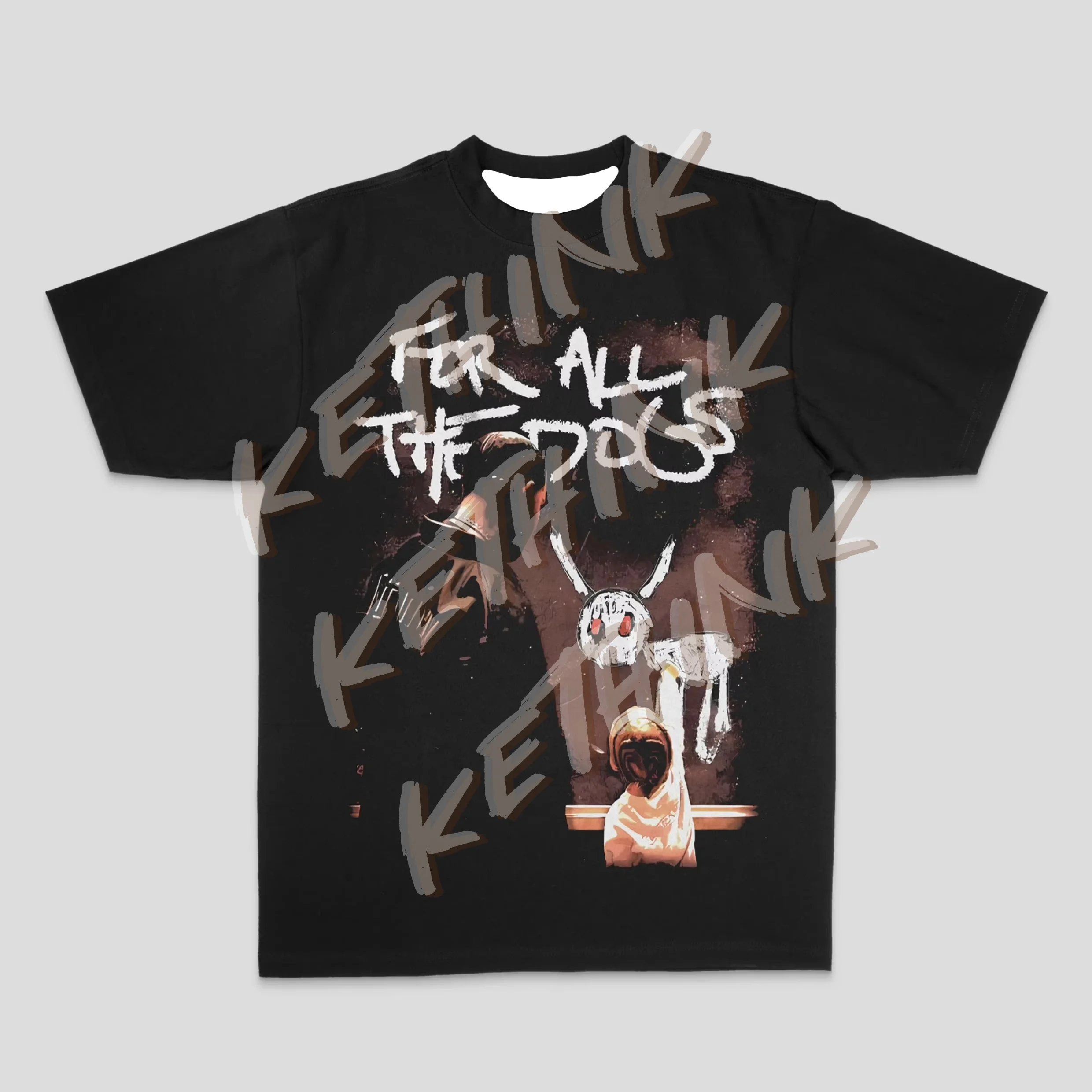 

European and American Drake Male Duck Rock, Hip-hop and Rap Top, High Street Sporty Casual Men's T-shirt, Women's T-shirt Couple