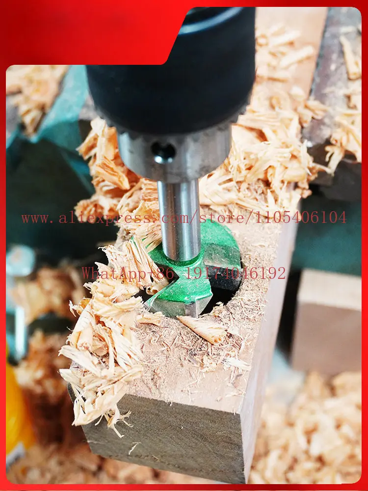 Woodworking hole reaming drill bit universal multifunctional 35mm hinge hinge three-edge wood board 50