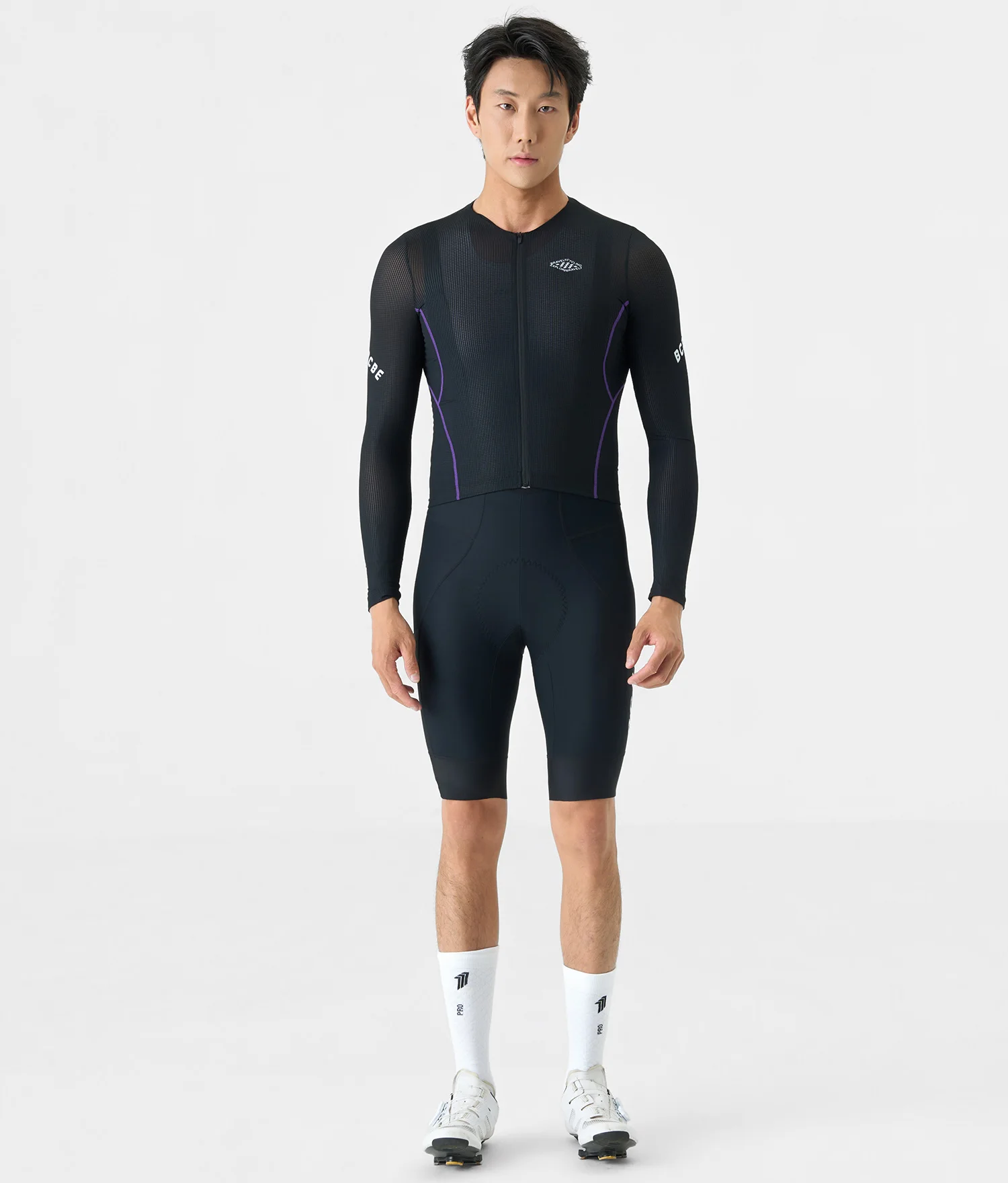 BCBE-ING Herren-Radtrikot Langarm Leichtgewicht Slim Fit Aero-Radtrikot Atmungsaktiv Schnelltrocknend Fahrrad-Radsport-Shirts – Detail 11