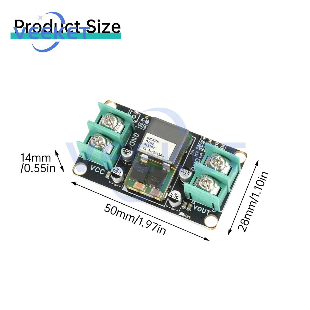 20A DC Step-Down Module Hoog vermogen 9-14V naar 1,2-5,6V Verstelbare spanningsregelaar Industriële kwaliteit Compact Buck Converter