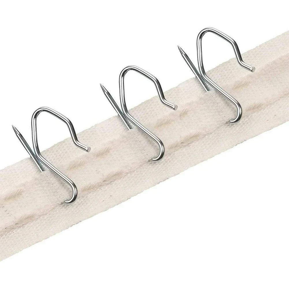 10/20/50pcs S En Forme De Crochet De Rideau Rideau Crochet En Métal Rideaux Suspendus Crochet Rideau Accessoires Auxiliaires Maison Rideau Pièces