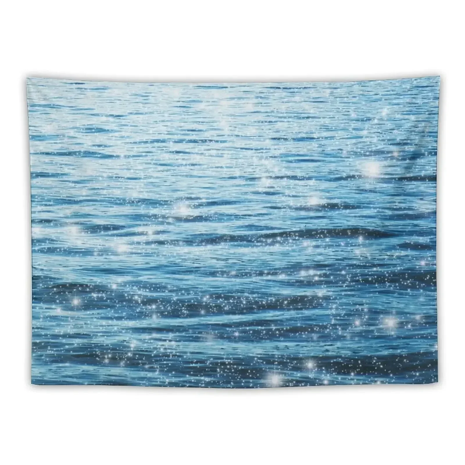 

Sparkly Blue Ocean Tapestry Wall Decorations Decoration Aesthetic Wall Decor Tapestry