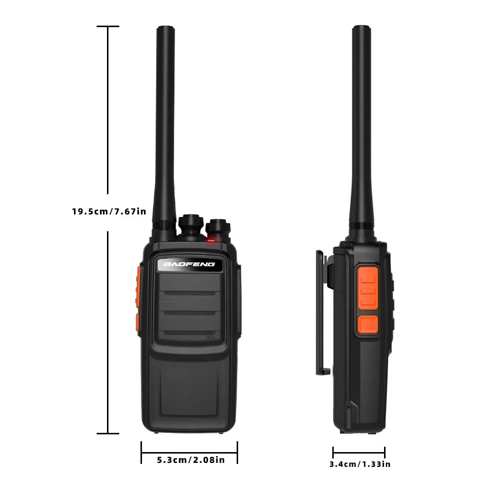 2PCS Baofeng Walkie Talkie BF-777H 16CH Professional Range 3-5km Two-Way RadioPMR446MHz Portable Long Range Wireless Receiver