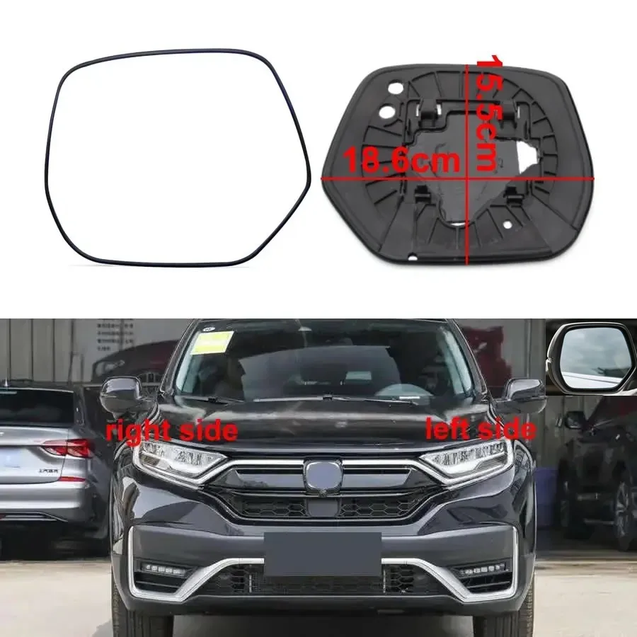 

For Honda CRV CR-V 2017-2021 Mirror with Turn Signal Replacement Rearview Lenses Side Mirrors Reflective Lens Glass