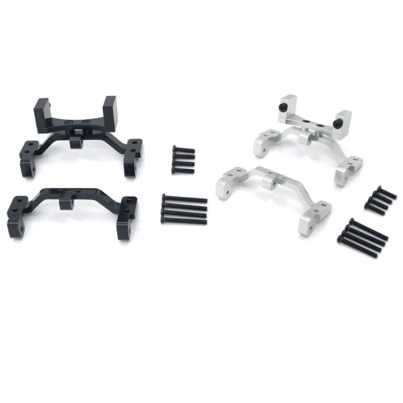 

Eco-Friendly-2Set For MN D90 D91 D96 MN99S 1/12 RC Car Pull Rod Base Seat & Axle Up Servo Bracket Mount Accessories,Silver & Bla