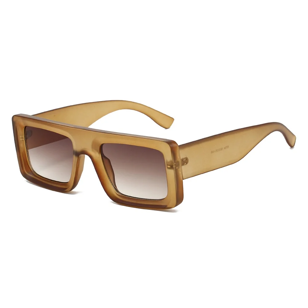 

New Retro Tortoise Shell Square Women Sunglasses Y2K Personality Brand Design Men Versatile Casual Glasses UV400