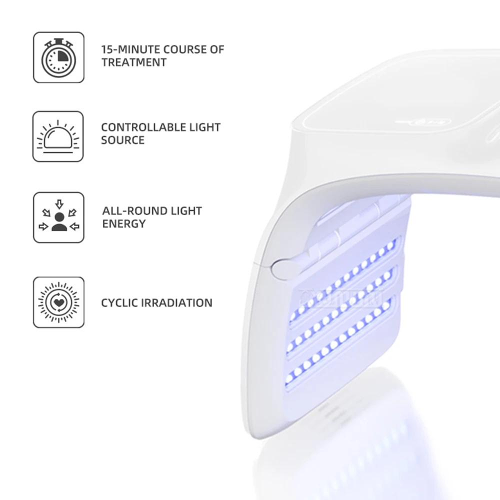 LED美容マスク 光若返り機器 顔の肌ケアデバイス しわの減少と肌の引き締めのため
