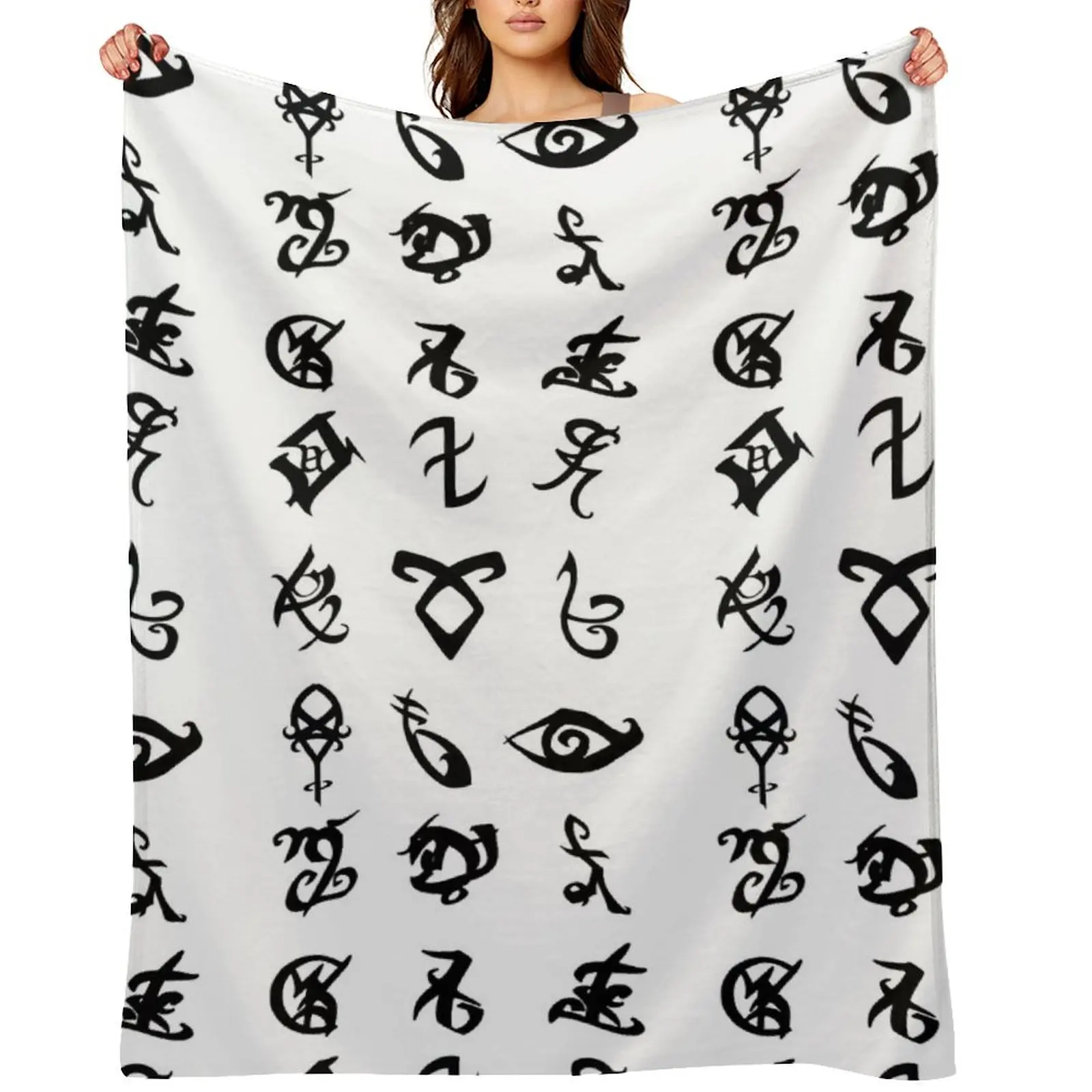 

Runes Throw Blanket Designers Custom decorative Sofas Blankets