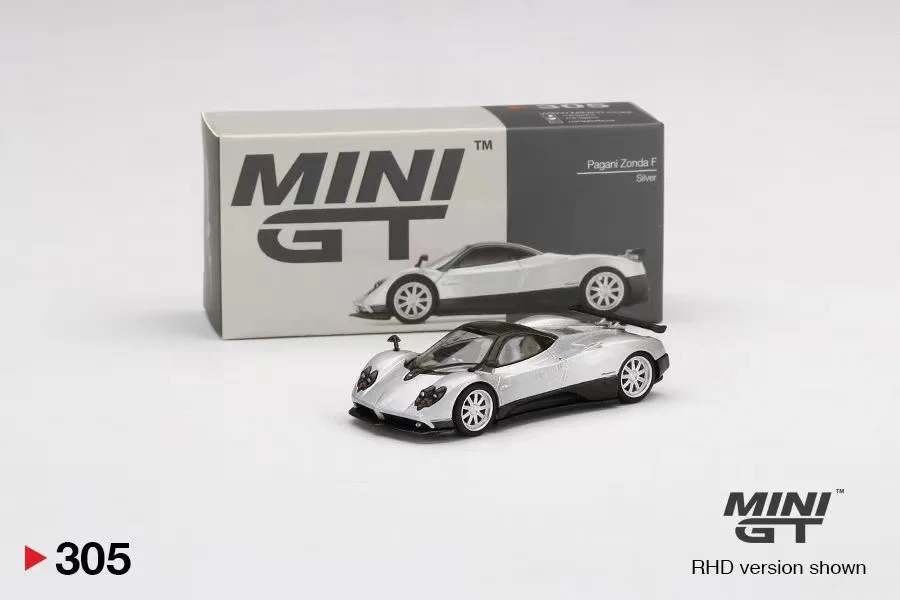 

TSM MINI GT 1:64 Pagani Zonda F Minigt #305 серебряный литой Сплав модель автомобиля коллекционный дисплей подарок