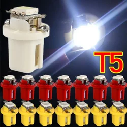 T5 Car LED Light Bulbs 12V Car Dashboard Speed Lights Bulb Auto Car Interior Lamp Accessories Dashboard Side Switch Lamps B8.5d