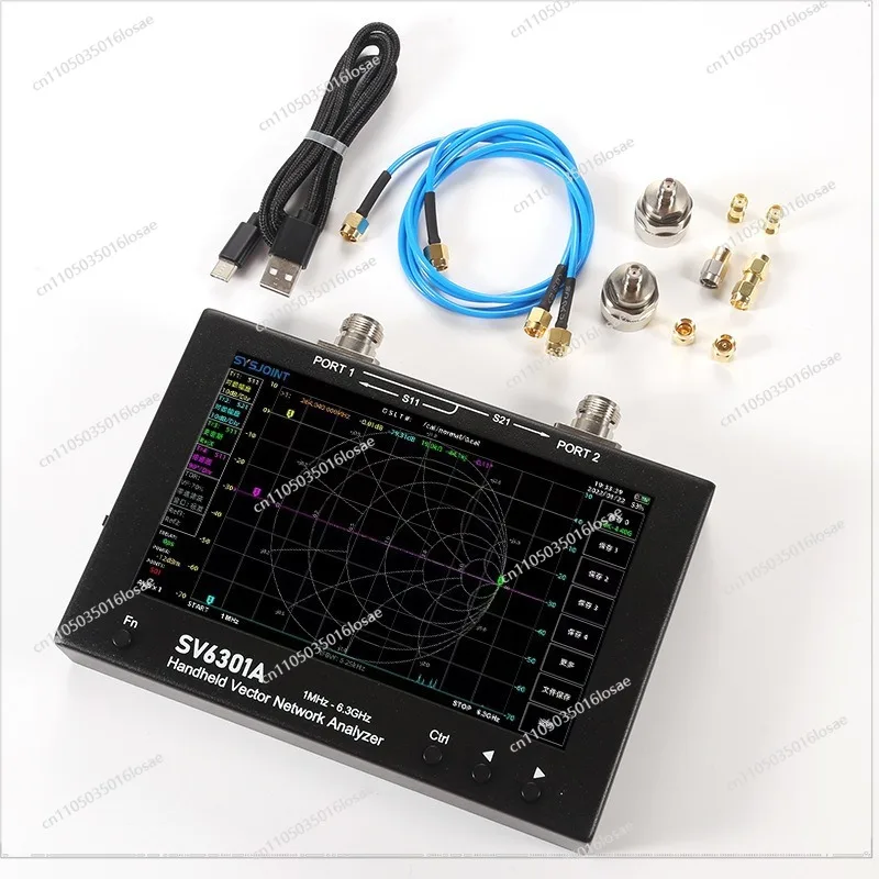 2025 Vector Network Analyzer 6G Large Screen 7 Inch Analyzer 1MHz-6.3GHz Network Splitter SV6301A
