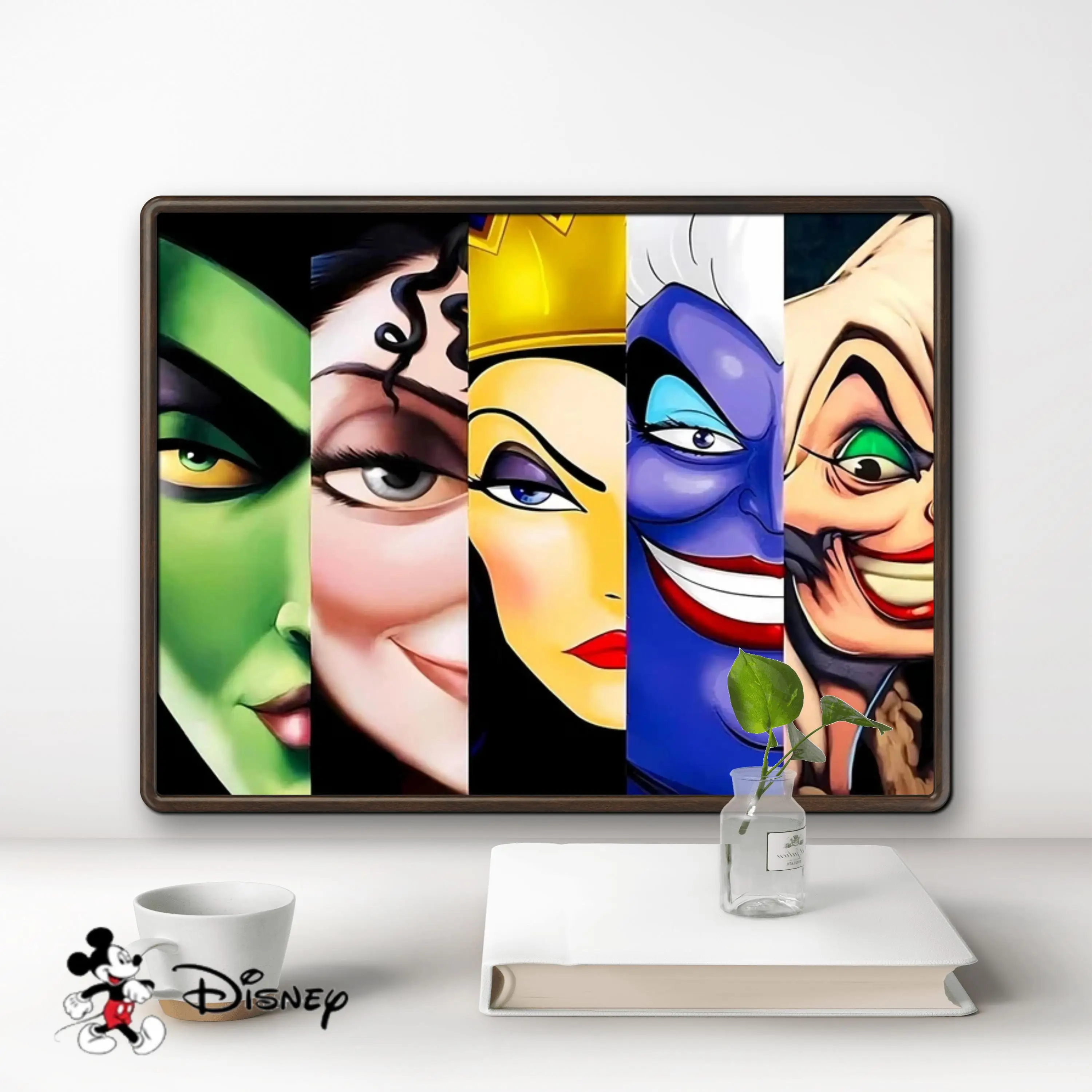 Disney Villains 2024 New Diamond Painting Evil Witch Ursula Maleficent Cruella Handmade Crafts Cross Stitch Mosaic Home Decor