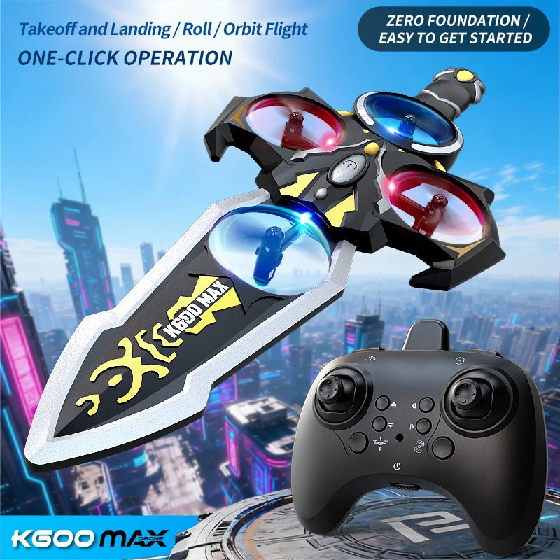 

Новый радиоуправляемый летающий меч-дрон со светодиодной подсветкой для управления жестами 360° ° Игрушка-планер трюка с откидной крышкой и дистанционным управлением, подарок для взрослых на открытом воздухе ﻿