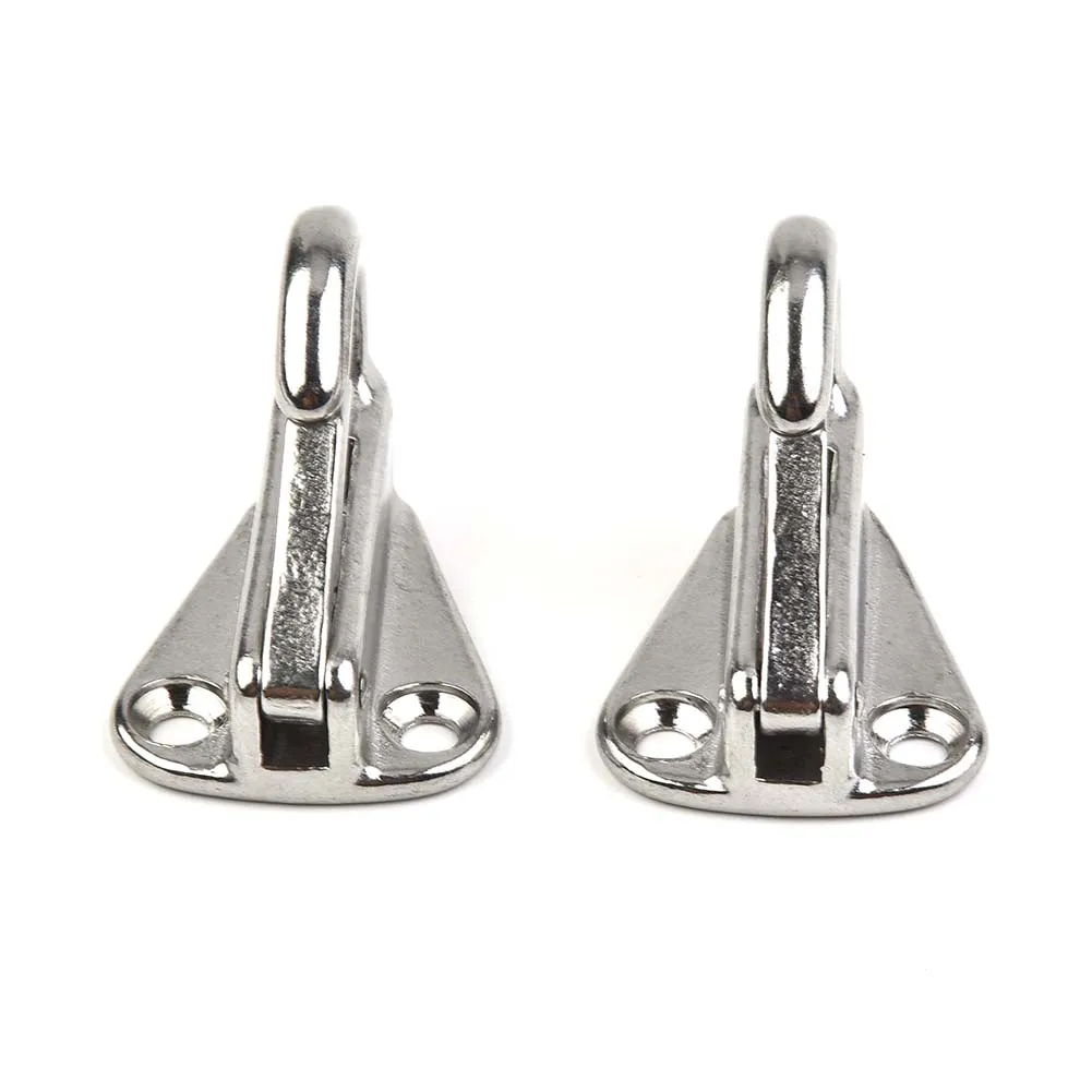 1pair Marine 316 Stainless Steel Spring Snap Fending Hook Boat Hardware For Trucks Van Caravan Silver Automobiles Accessories