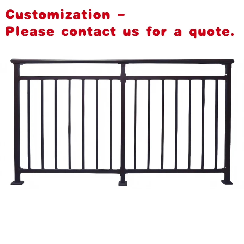 custom.Galvanized Steel Stair Railing and Stair Handrail System Indoor and Outdoor Safety with Modern Design
