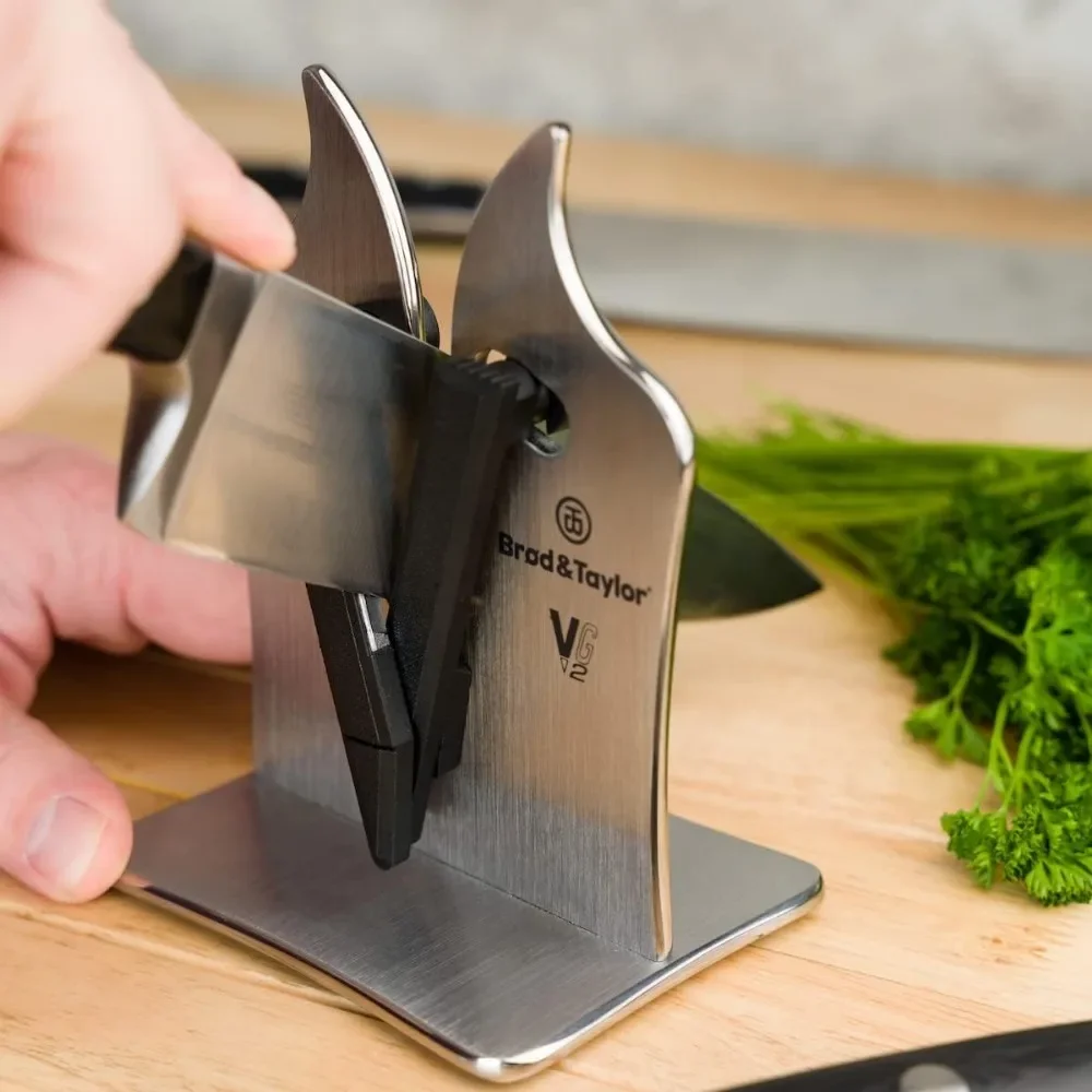 home.VG2 Professional Knife Sharpener | 3-Action Tungsten Carbide (Stainless Steel)