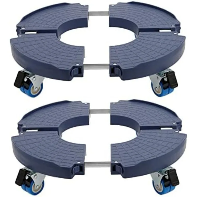 

Доллер для растений с колесами, комплект из 2 шт., сверхмощная кашпо Caddy, регулируемый размер, подставка для растений на колесиках, круглая