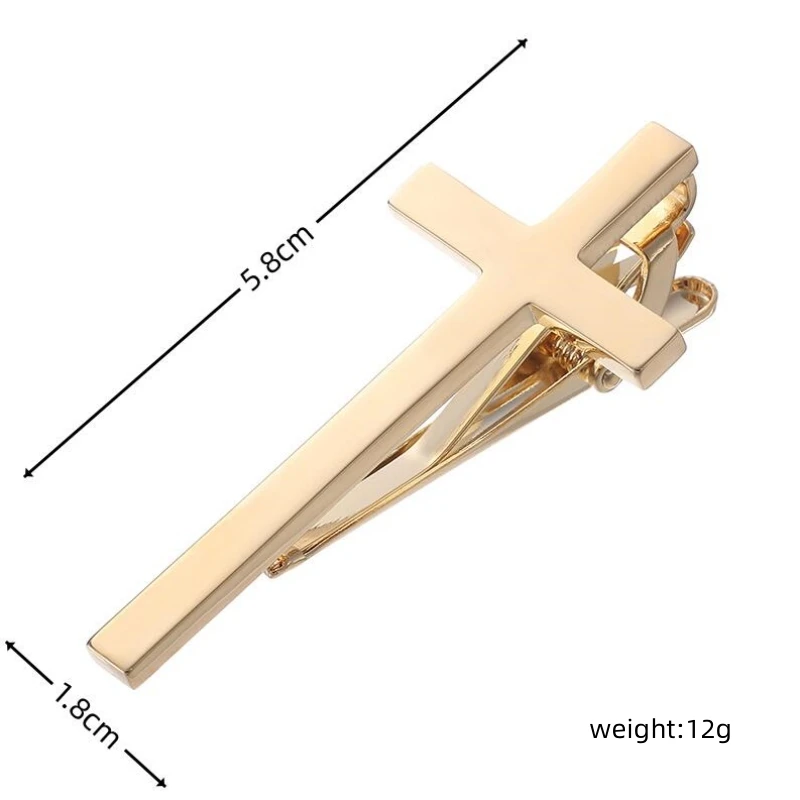 High quality Christian cross tie clip, fashionable men\'s suit tie accessory brand clip, the best choice for gift giving