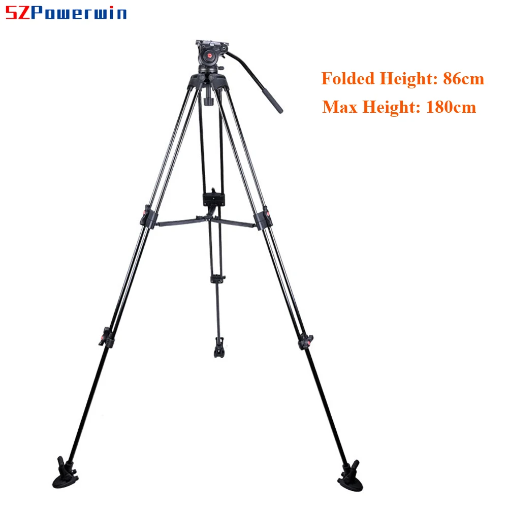 Powerwin PW-8180E 180CM 72 Inch Heavy Duty Aluminium Professional Tripod Photo Studio Equipment for Flash Softbox DSLR Camera