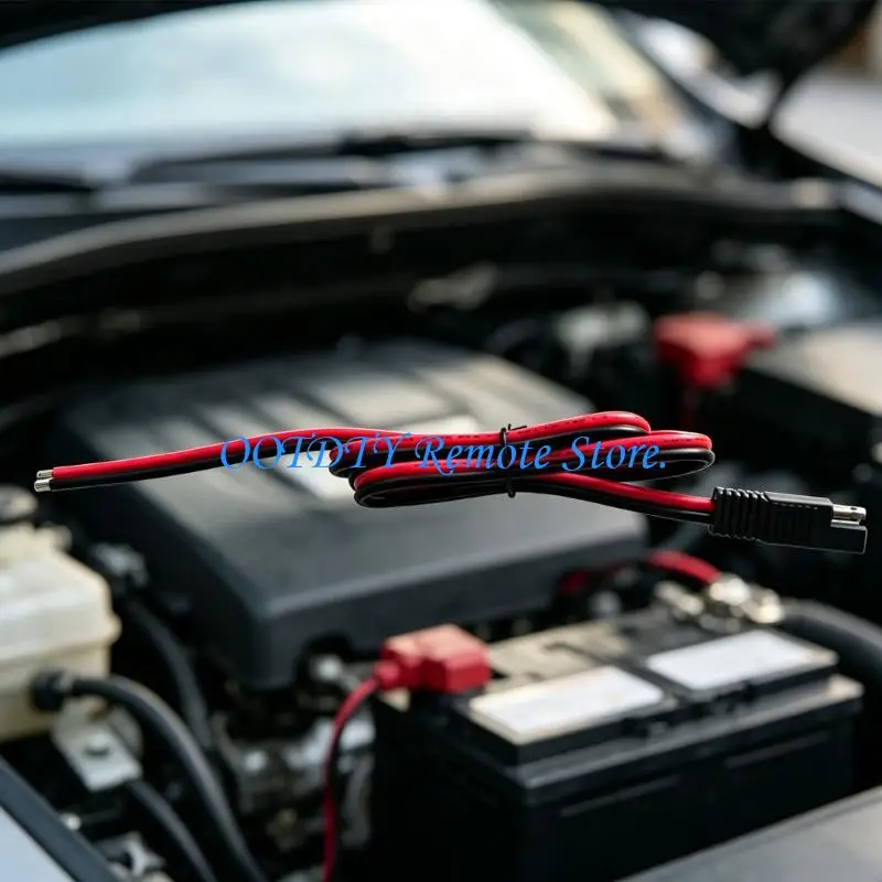  PVC Insulated 2 Pin Battery Wire 12AWG with Bare-Wire End for Vehicle Charging and Panel Cable Routing Daily Use