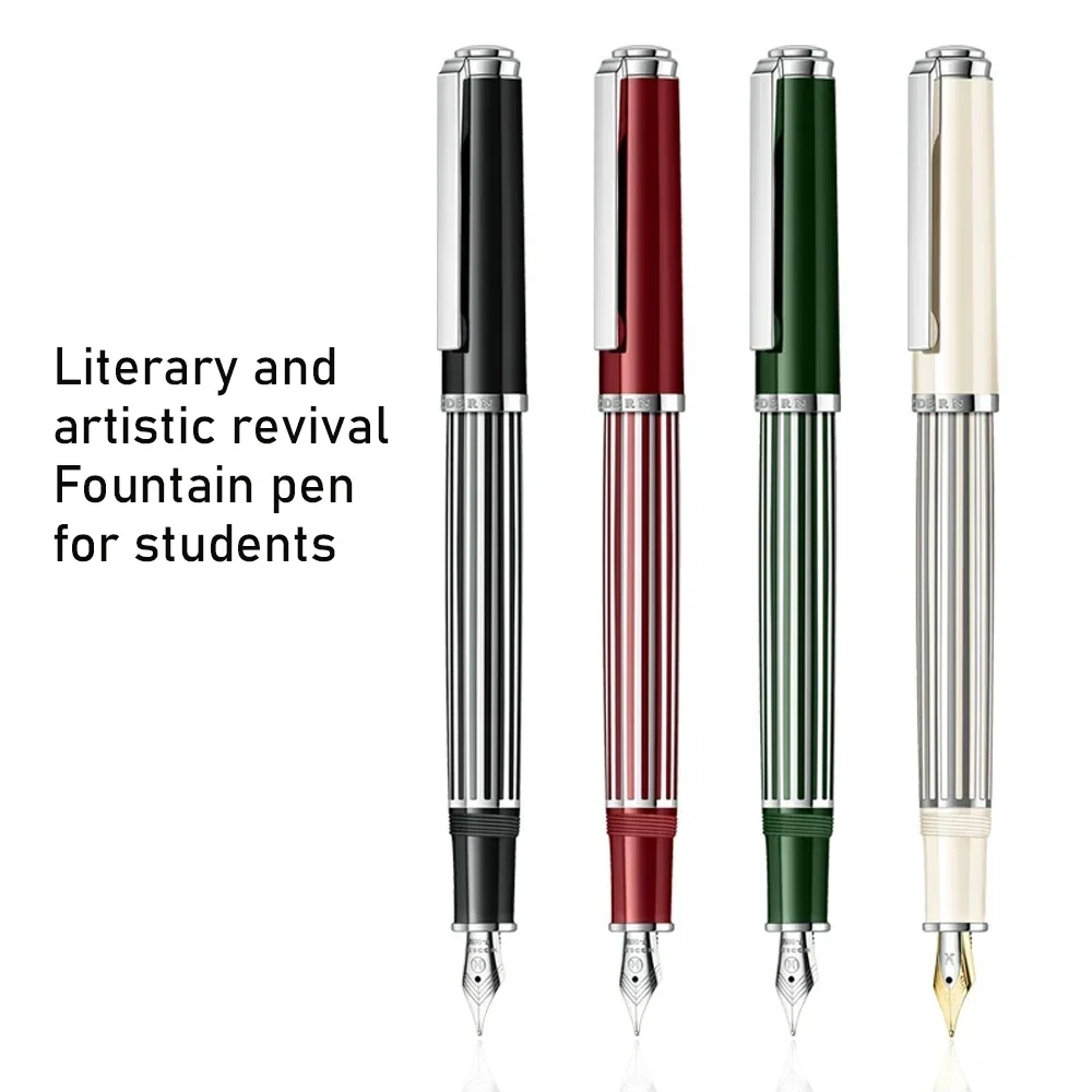 For MODERN M6100 Streamline Strip Fountain Pen Students writing Practice Calligraphy Signature Pen fashion Style stationery gift