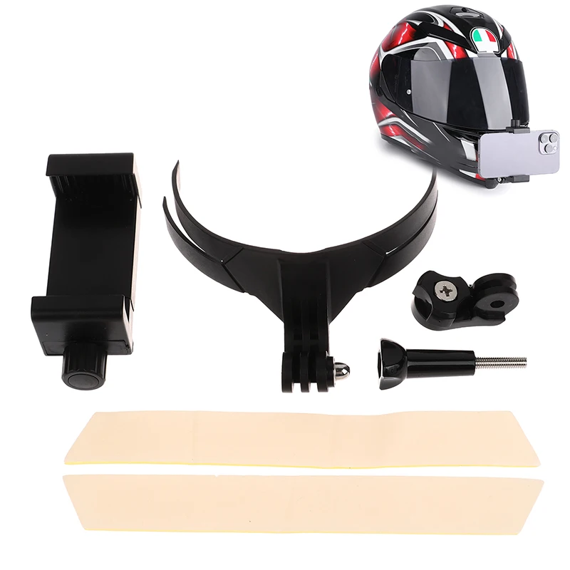 1Set Motorcycle Helmet Chin Stand Mount Holder for GoPro Action Camera Mount Cycling Mobile Phone Shooting Equipment Accessories