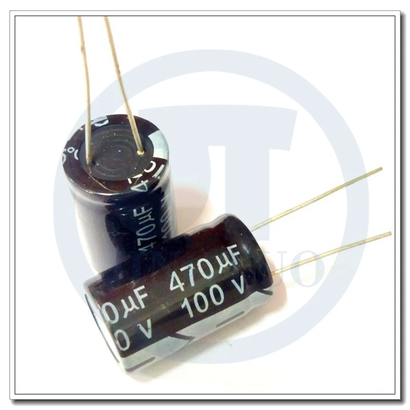 2pcs 470uF100V 470V100uF 470MFD 100WV 16x25mm Radial Aluminum Electrolytic Capacitor