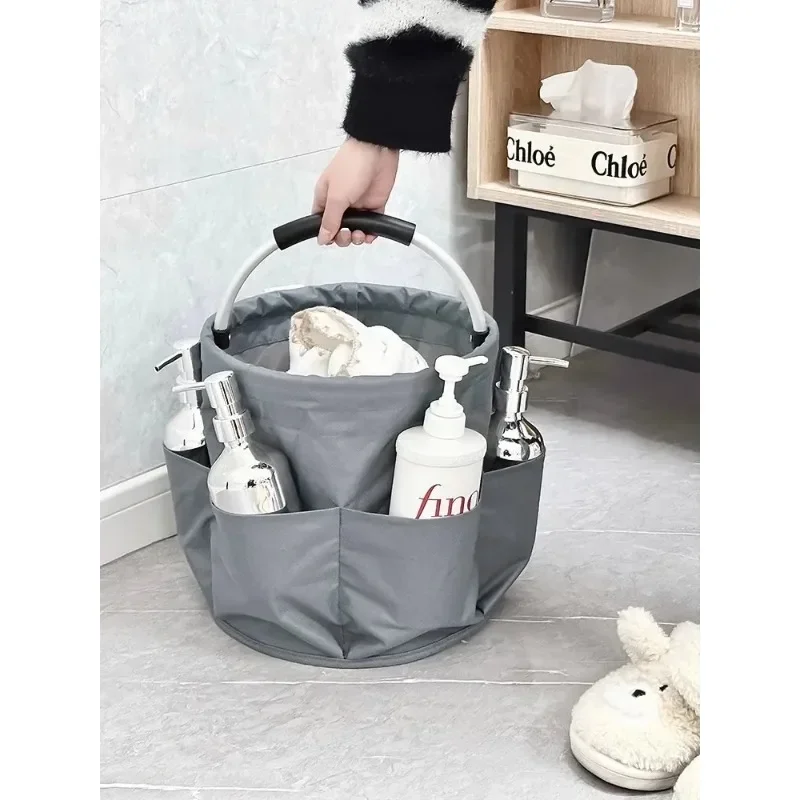 

Portable 6-Pocket Shower Caddy with Large Capacity – Dorm, Beach, Swimming & Gym Bathroom Organizer