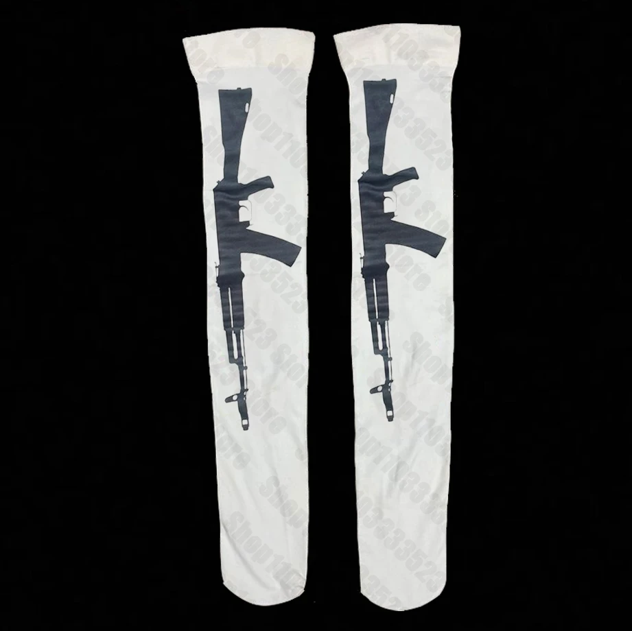 Fashion Y2k Style Gothic Women long socks Y2k punk printing long socks Retro Cute printing Women socks 2000s Emo girls Cool girl