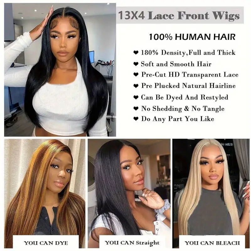 40 بوصة الجسم موجة خصلات الشعر المستعار الإنسان 13x6 الباروكات الطبيعية شعر الإنسان 220% الكثافة البرازيلي HD الدانتيل الباروكات الأمامية للنساء