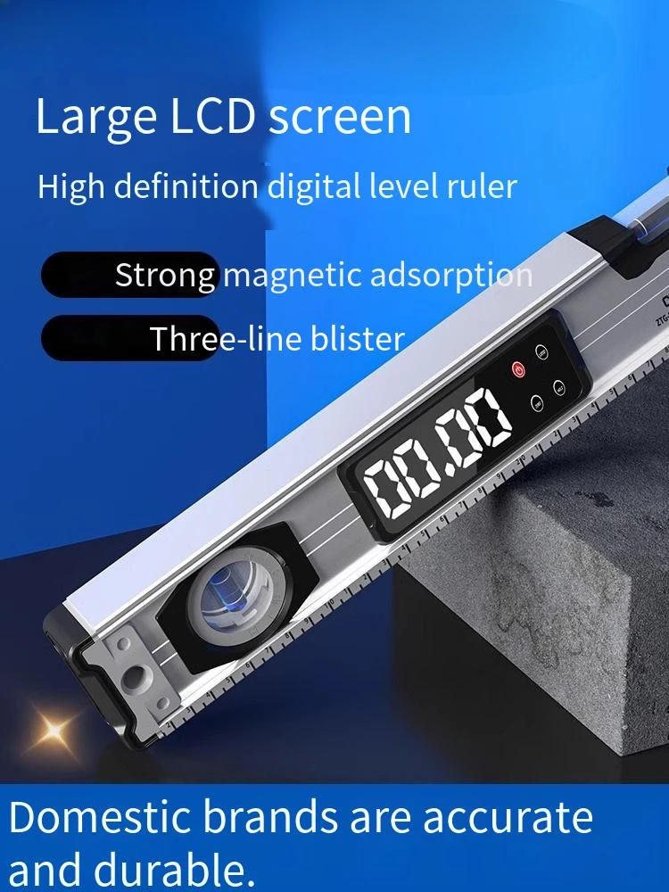 Digital Level High Precision Room Inspection Tool Electronic Level Instrument Angle Detection Measuring Ruler