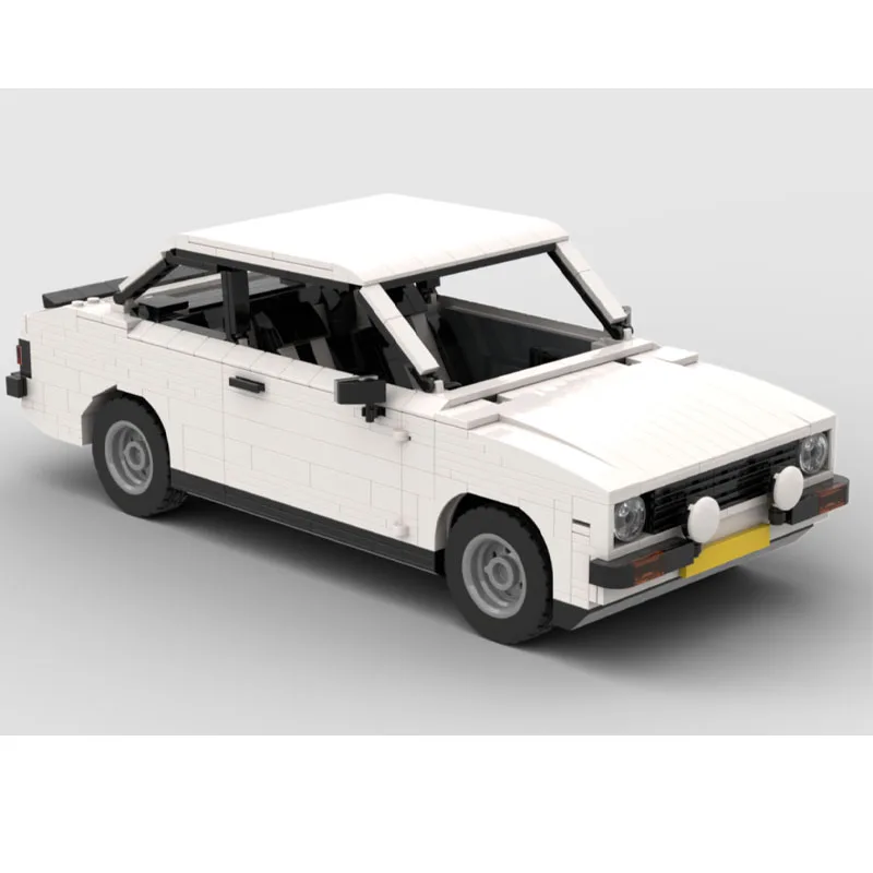 MOC-120136 clássico branco esportes carro de corrida blocos de construção modelo 1367 peças criativo presente aniversário brinquedo para meninos e crianças