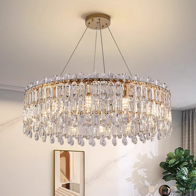 home decorationPendant lights, luxury crystal living room chandelier, bedroom Pendant lamp, ceiling light, indoor lighting